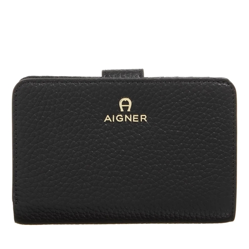 AIGNER Ivy Black Bi-Fold Wallet