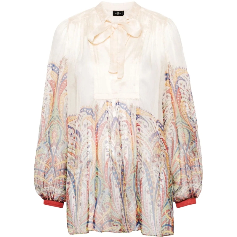 Etro T-shirt Top Multicolour mehrfarbig