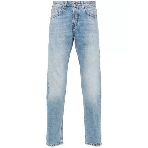 Eleventy Blue Tapered Leg Denim Pants Blue 