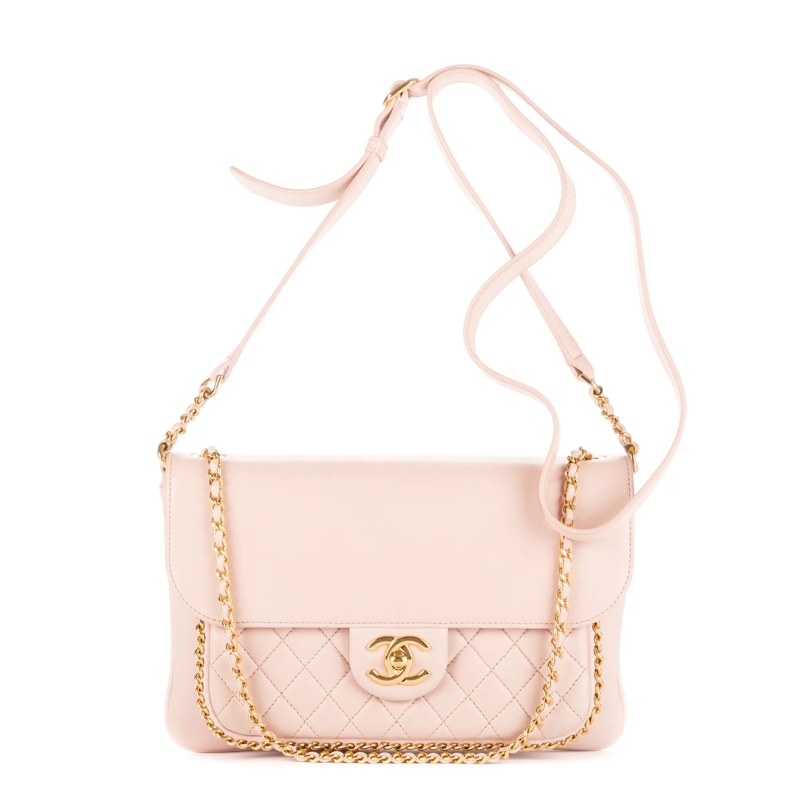 Chanel Crossbody Bag Chain Around Flap Crossbody pink