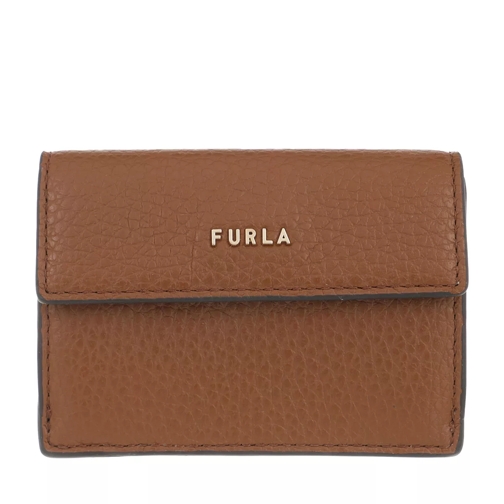 Furla Furla Babylon S Compact Wallet Trifold Cognac H Portemonnaie mit Überschlag