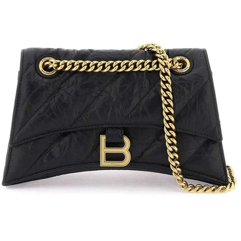 Balenciaga Tote Balenciaga Crush Small Shoulder Bag schwarz