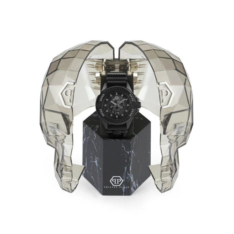 Philipp Plein Quarzuhr Quarz-Analoguhr The $Kull Genderless schwarz(Image 3)