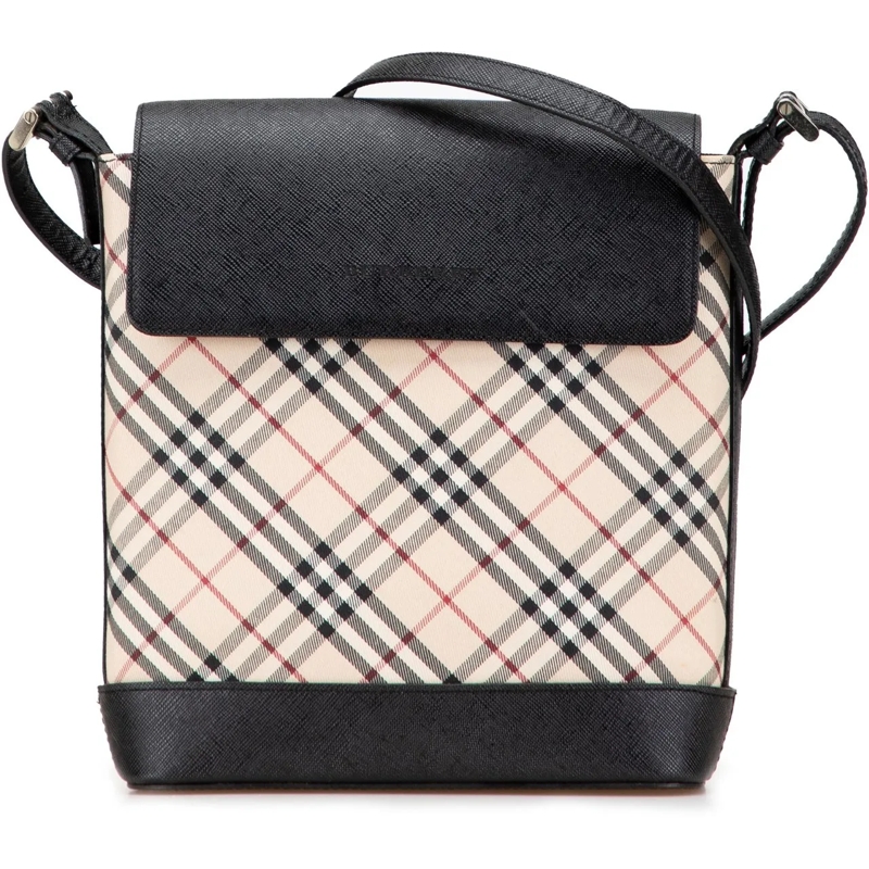 Burberry Sac à bandoulière Nova Check Canvas Crossbody braun