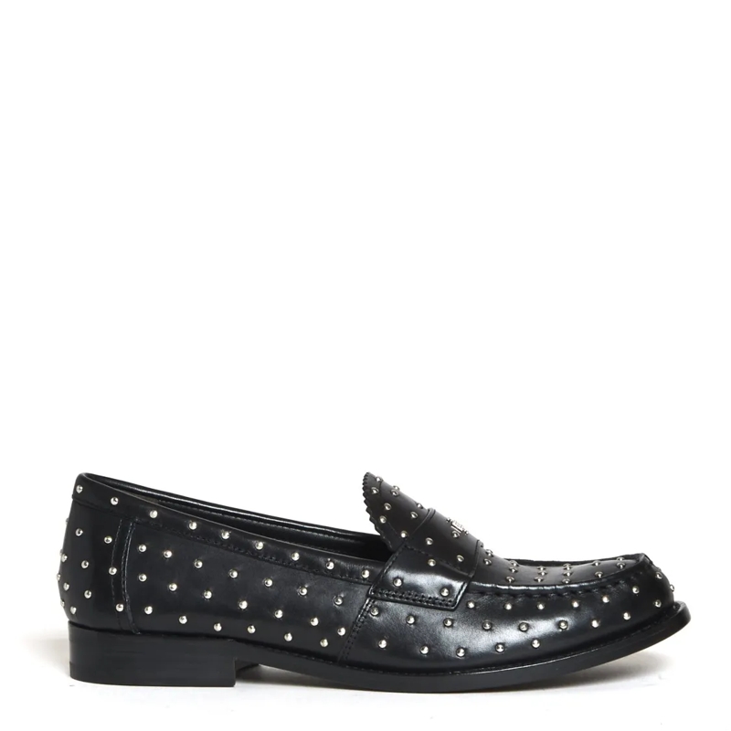 Tory Burch Balletschoenen Classic Stud Loafer Black Black