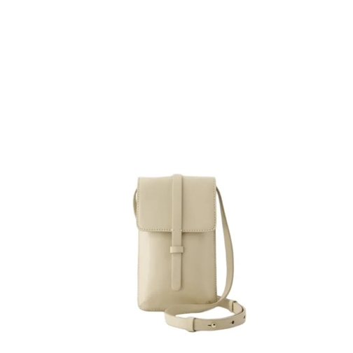 Ines De La Fressange Leonore Crossbody - Leather - Light Sand Neutrals Schultertasche