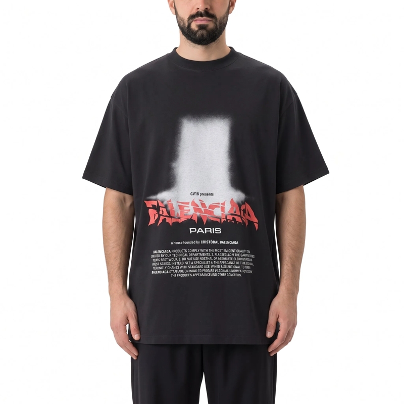 Balenciaga T-Shirt T-shirt aus Baumwolle schwarz(Image 2)
