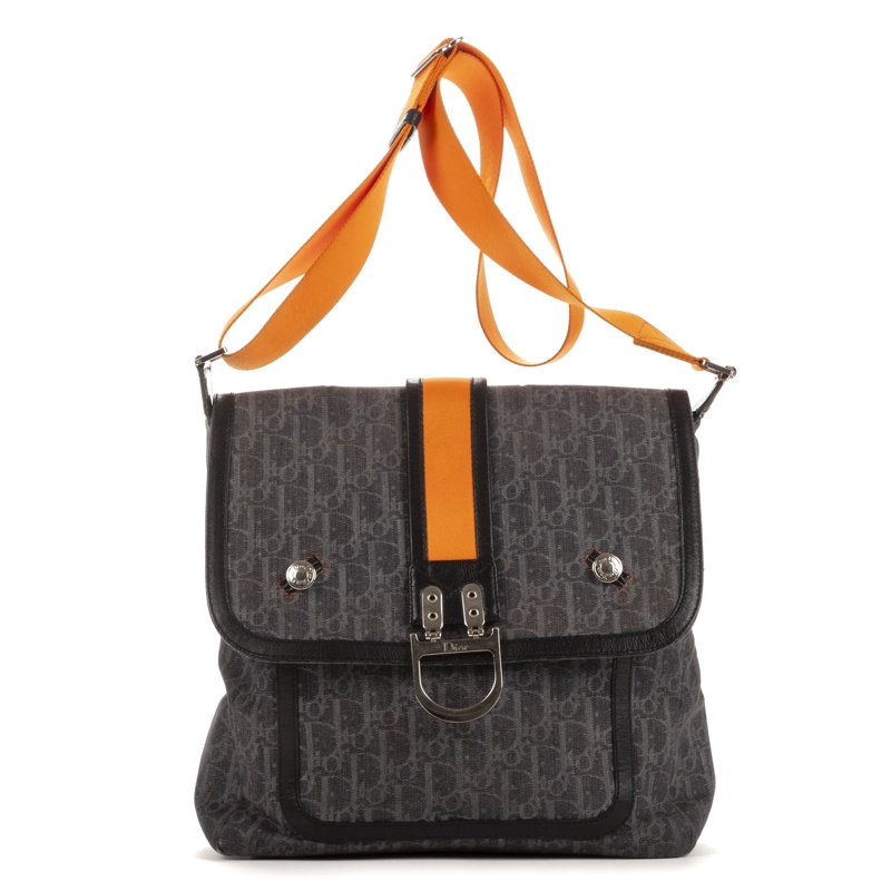 Christian Dior Crossbody Bag Trotter Messenger Flap marineblau