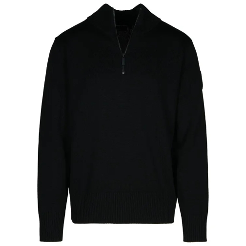 Canada Goose 1/4 Zip Rosseau' Black Wool Sweatshirt Black 