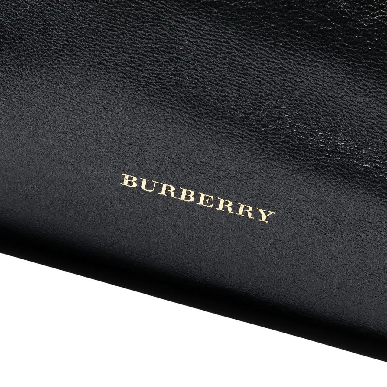 Thumbnail - Burberry Hobo Bags - Medium Leather and House Check Banner Satchel - Gr. unisize - in Schwarz - für Damen