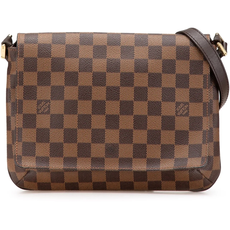Louis Vuitton Sac à bandoulière Damier Ebene Musette Tango Short Strap braun