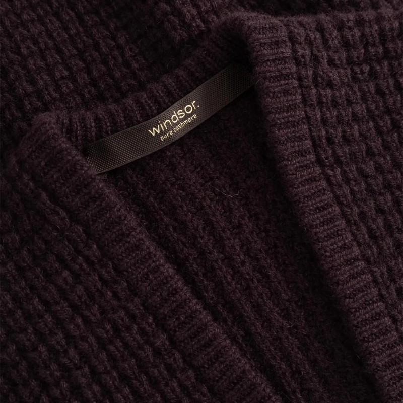 windsor. Strickjacke Cardigan aus Kaschmir lila(Image 3)