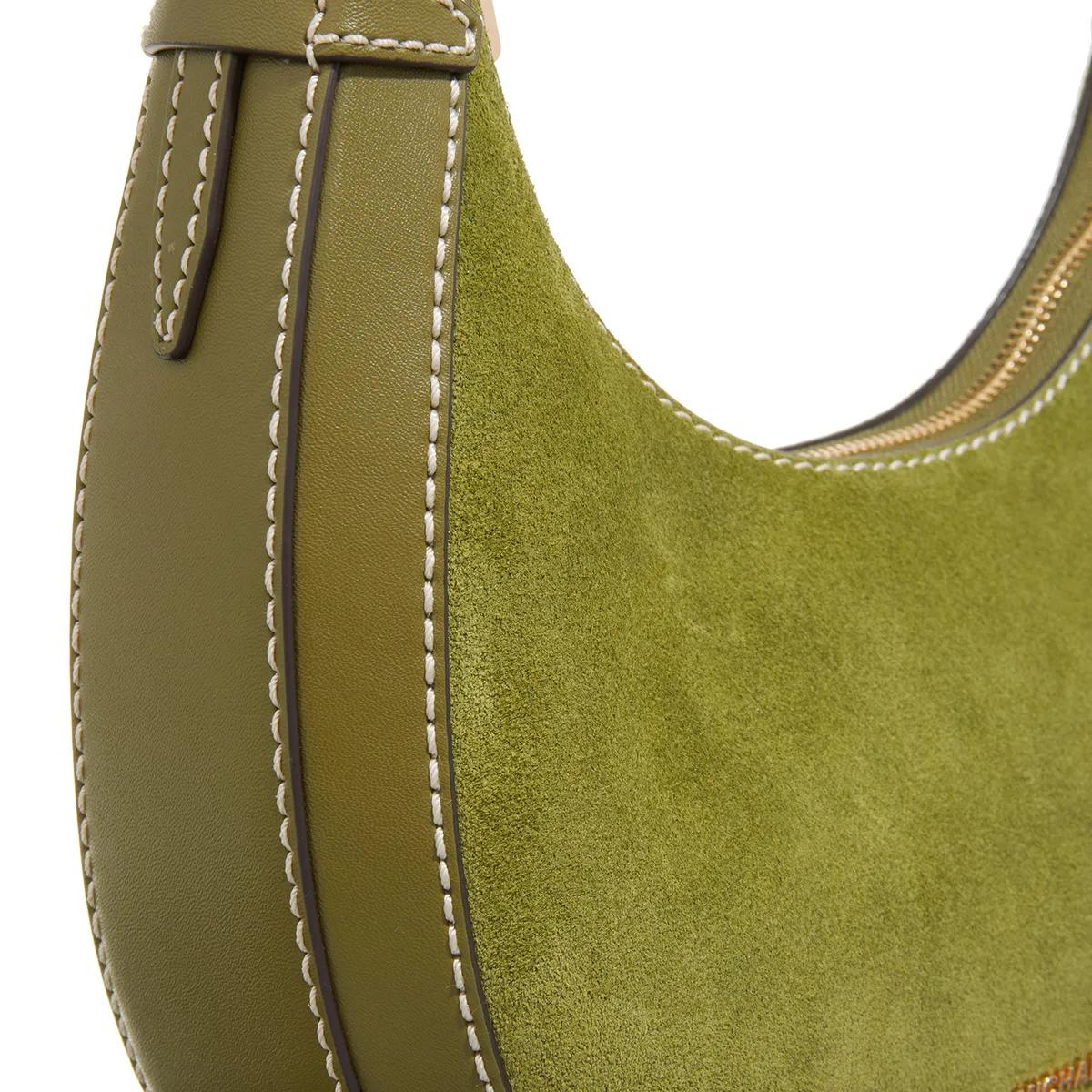 Michael Kors Pochettes Sm Crescent Tz Shldr in groen