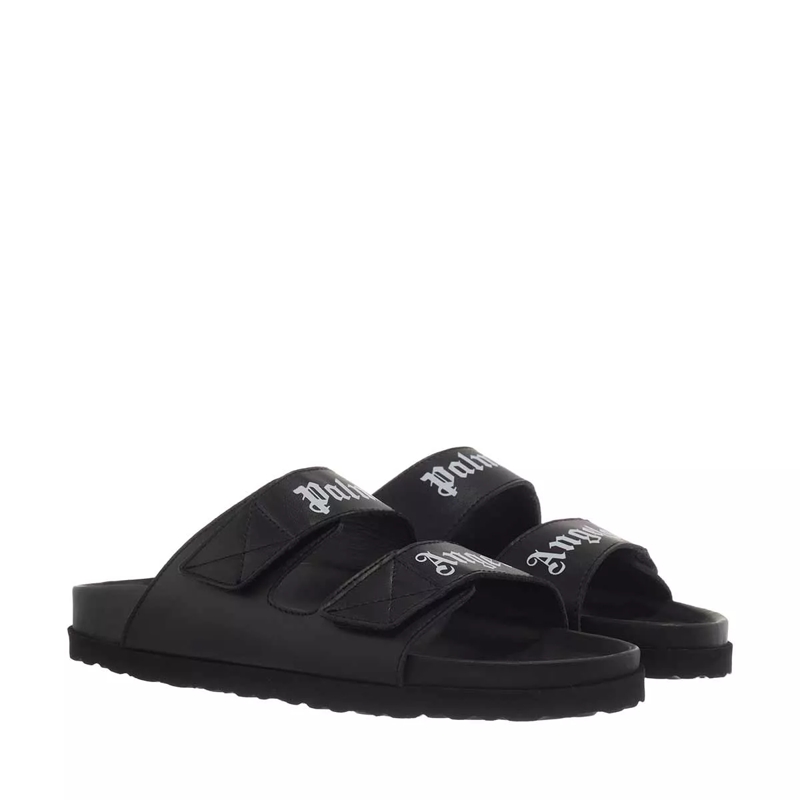 Palm Angels Slides Palm Angels Sandal    Black White