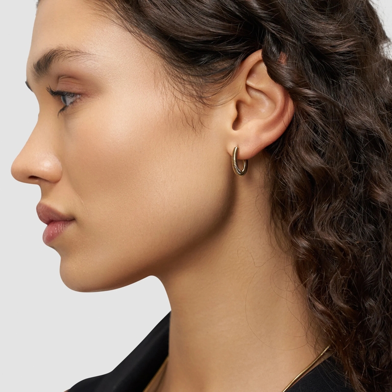 Liebeskind Berlin Ohrstecker Edelstahl Twist gold(Image 2)