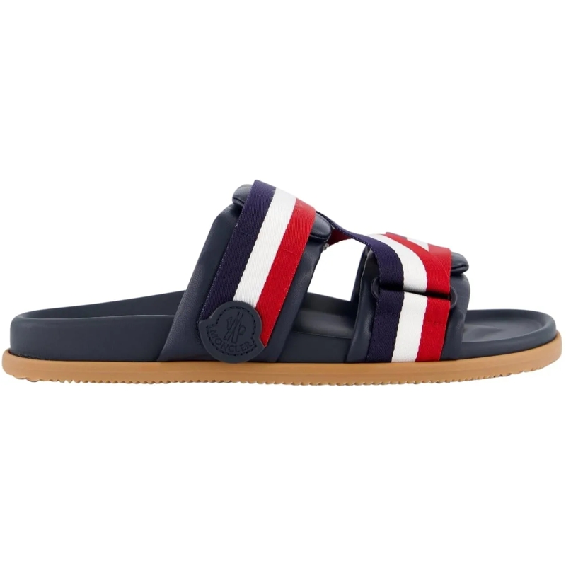 Moncler Claquettes Heren Mon Summer Sandals Blauw blau