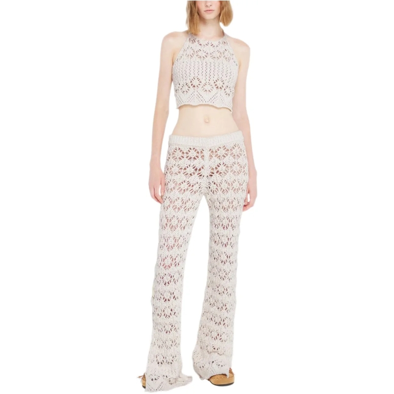 Alanui  Trousers Cream weiß