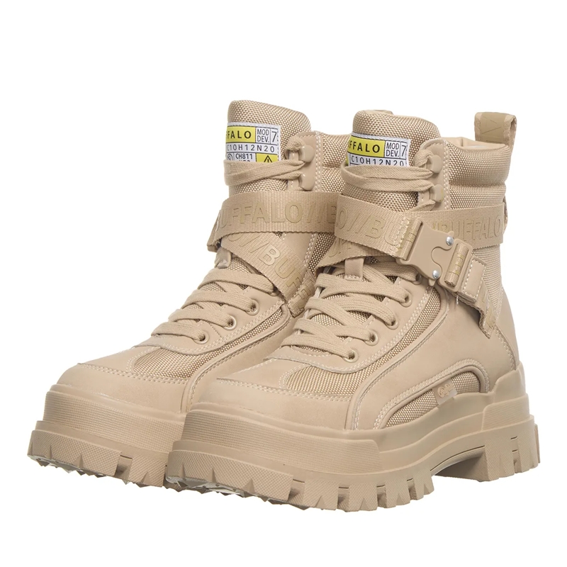 Buffalo Stiefeletten Aspha Com1 Beige