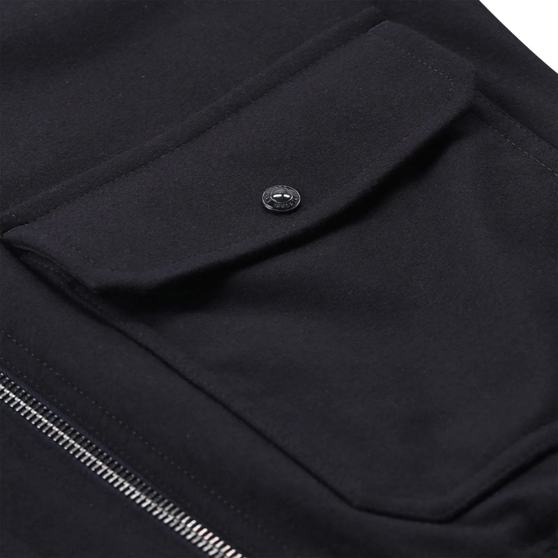 Belstaff Hemdjacke Overshirt aus Woll-Mix dunkelblau(Image 6)