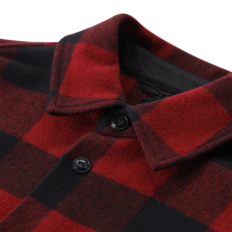 Woolrich veste Overshirt Check Ranger aus Woll-Mix rot(Image 3)
