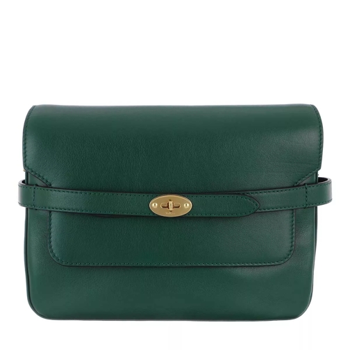Mulberry Bayswater Belted Shoulder Bag Leather Mulberry Green Crossbody Bag