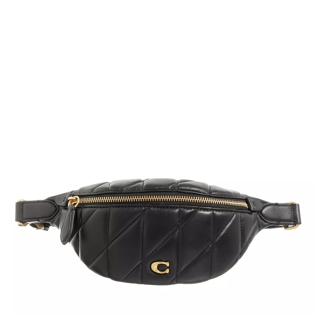 Coach Quilted Pillow Leather Essential Belt Bag Black Belt Bag