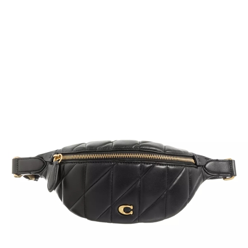 Coach Quilted Pillow Leather Essential Belt Bag Black Heuptas