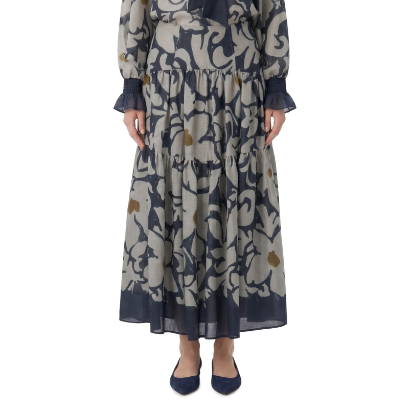 Luisa Cerano Maxirok Rock the ethnic flower navy(Image 2)