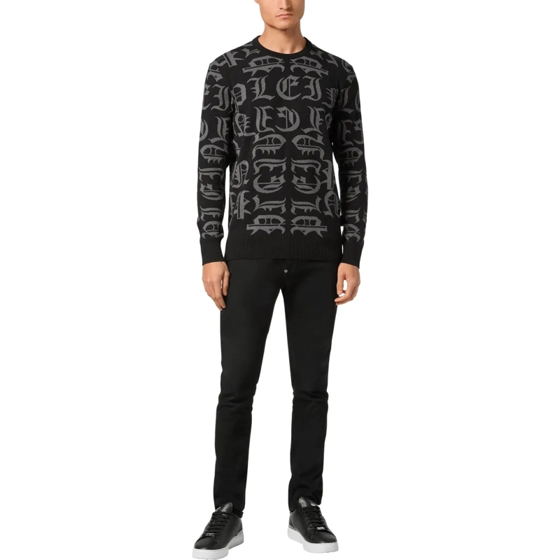 Philipp Plein  Pullover Rundhalsausschnitt Gothic Plein schwarz(Image 4)