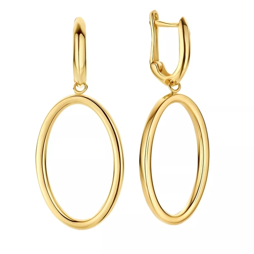 Isabel Bernard Aidee Annette 14 karat gold link drop earrings Gold Oorhanger