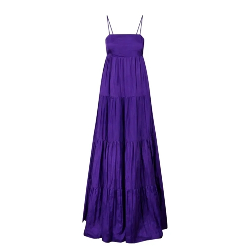 The Rose Ibiza Formentera Silk Long Dress Purple 