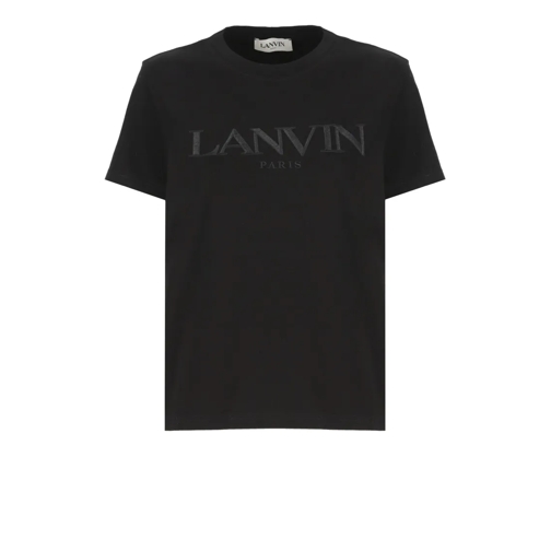 Lanvin Black Cotton Tshirt Black T-Shirts