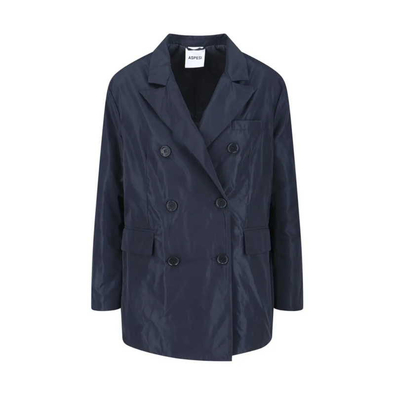 Aspesi Blazer "Korine" Double-Breasted Blazer – Navy Blue