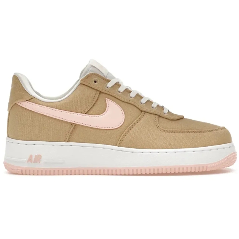 Nike Low-Top-Sneaker Nike Air Force 1 Low Linen Canvas weiß