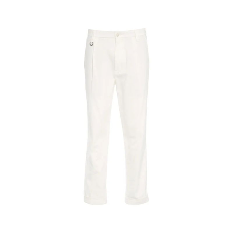 Paolo Pecora Chino Pleated Chinos White