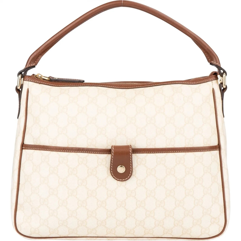 Gucci Schultertasche Gucci GG Supreme Monogram Handbag beige