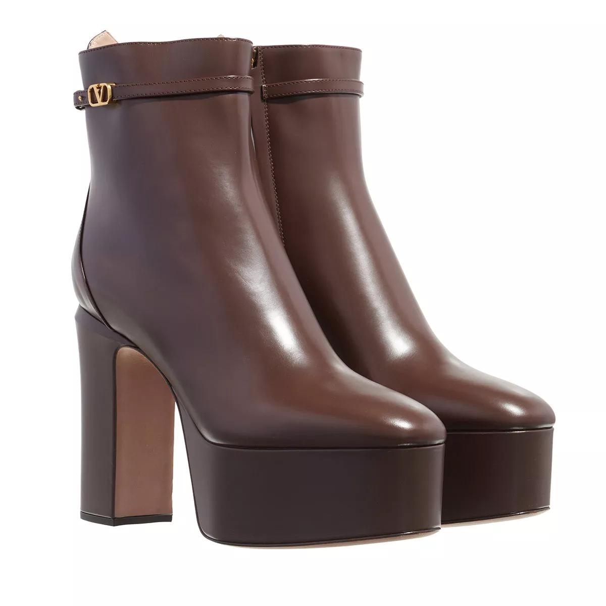 Valentino Garavani Boots & Stiefeletten - Ankle Boots - Gr. 35 (EU) - in Braun - für Damen