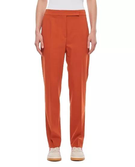 Max Mara - Cerisa Wool Trousers - Größe 42 - red