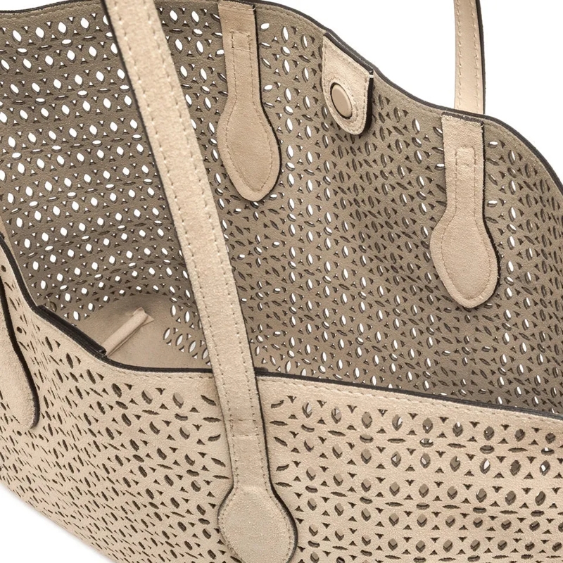 Gianni Chiarini Crossbody Bag Shopper aus Veloursleder braun(Image 4)