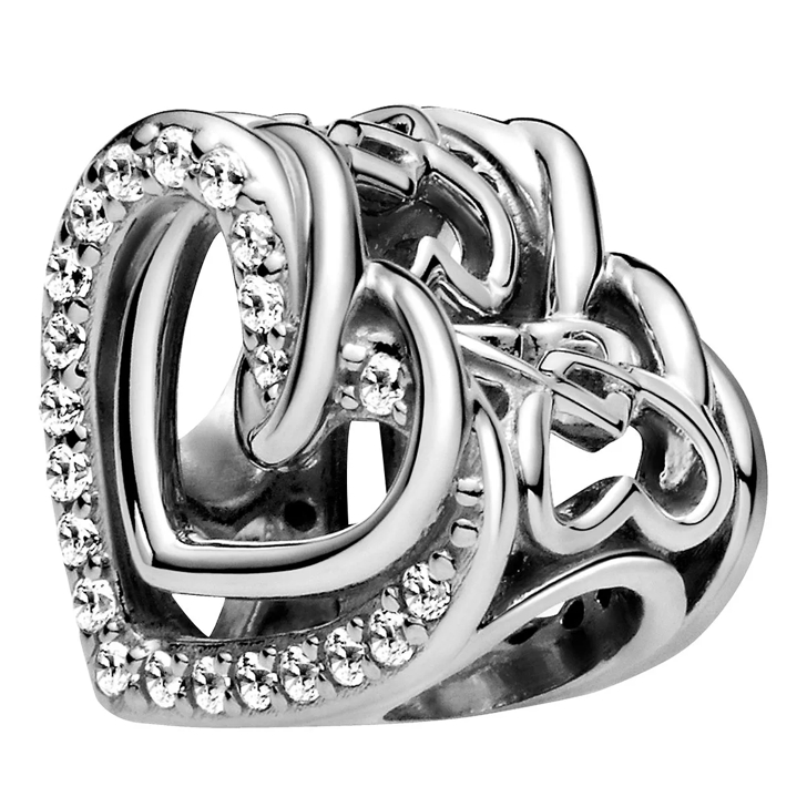 Pandora Funkelnde Verschlungene Herzen Charm Sterling silver 