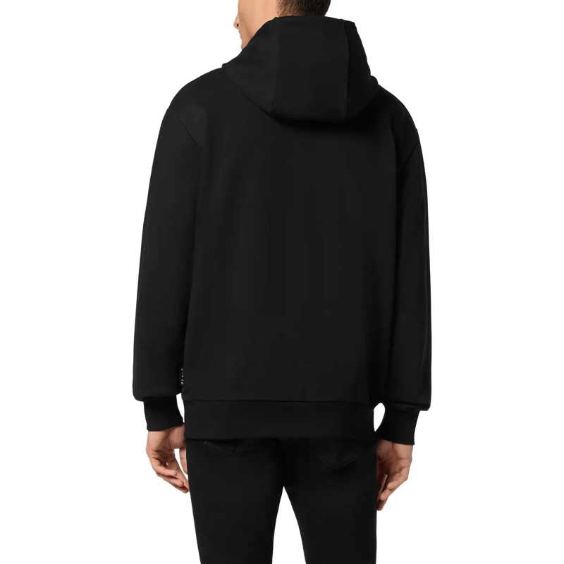 Philipp Plein Top Kapuzen-Sweatshirt Snake Mit Schmucksteinen schwarz(Image 2)