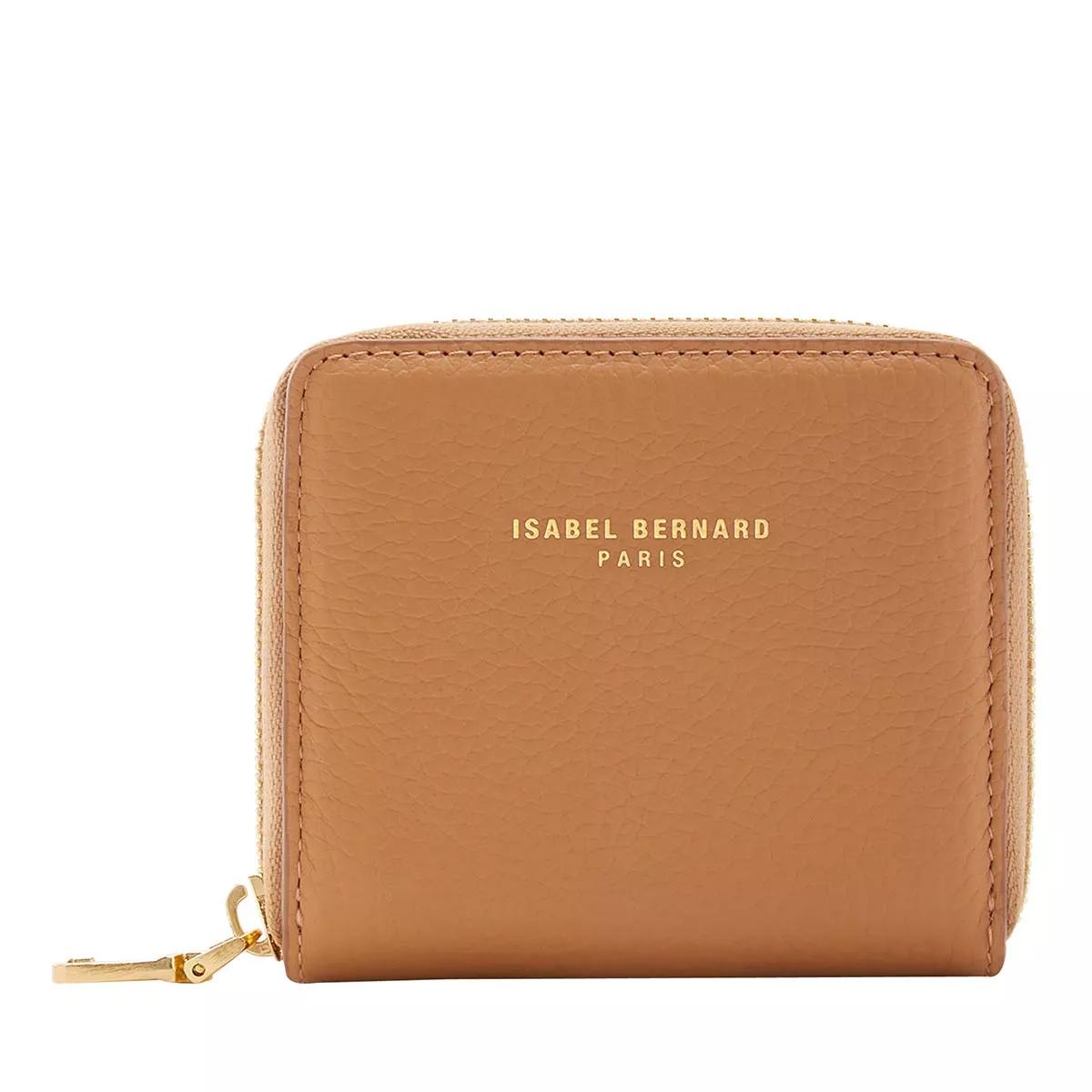 Isabel Bernard Portemonnaie - Honoré Jules Camel Calfskin Leather Zipper Wallet - Gr. unisize - in Braun - für Damen