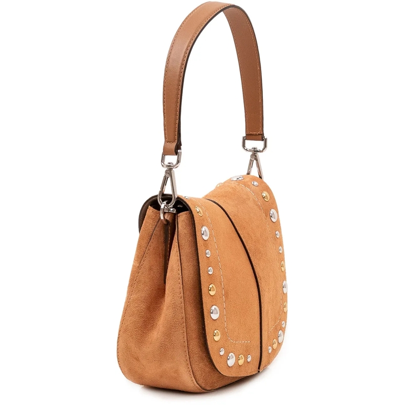 Gianni Chiarini Sac à bandoulière Helena Round Borsa con Borchie beige(Image 3)