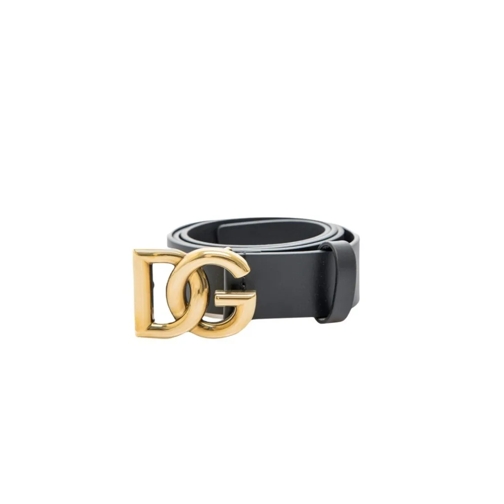 Dolce&Gabbana Gürtel Logo Leather Belt Black