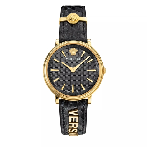 Versace Watch V-Circle Lady New Edition Black Dresswatch