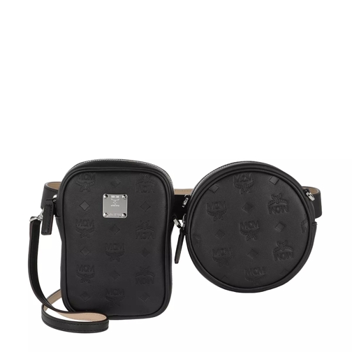 MCM Belt Bag Leather Black Crossbody Bag