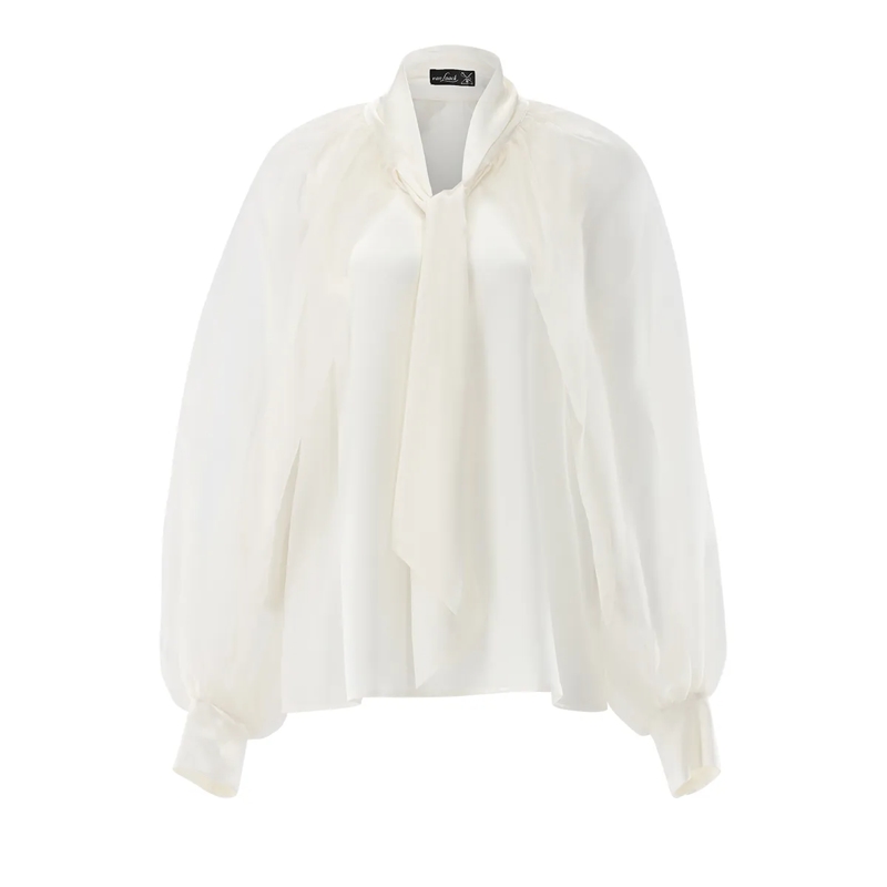 VAN LAACK Bluse Bluse Modern Fit Uni beige