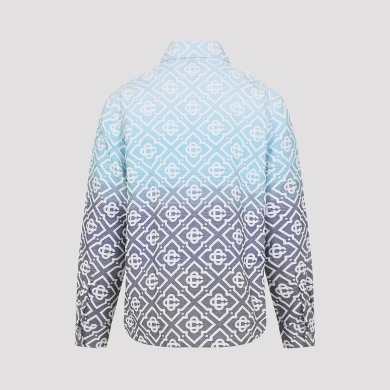 Casablanca  Gradient Geometric Pattern Casual Jacket With Butt Grey(Image 3)