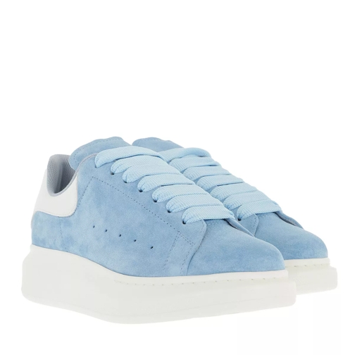 Alexander McQueen Oversized Sneakers Leather Powder Blue/White lage-top sneaker