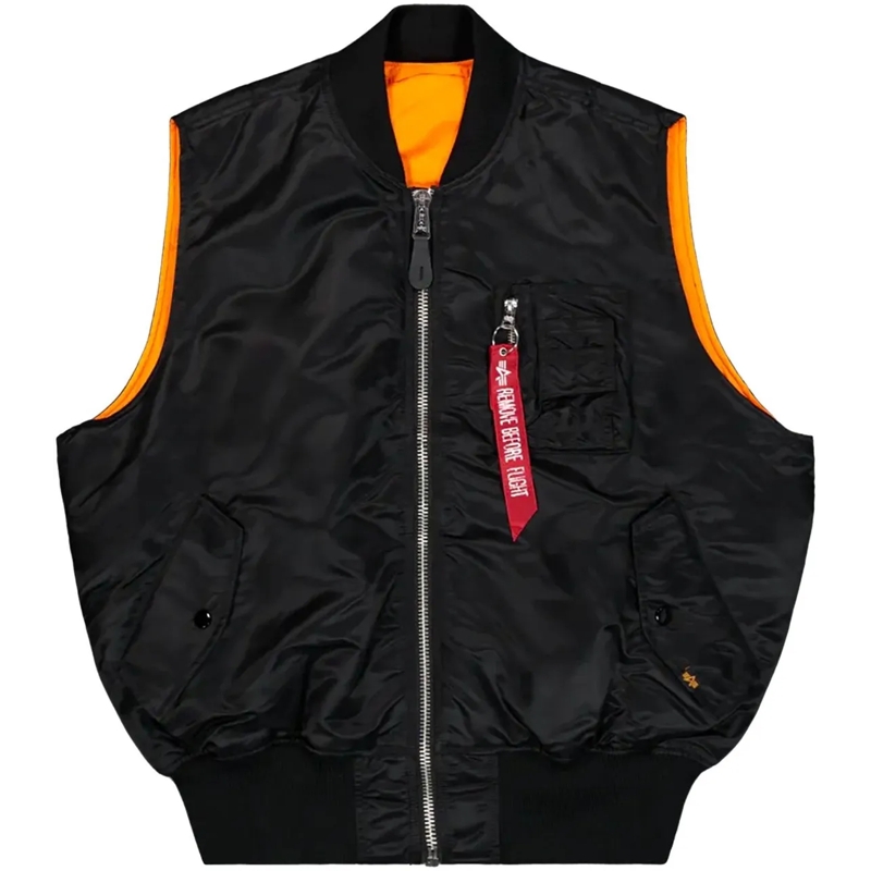 Alpha Industries Gilet Vest MA-1 Nero schwarz